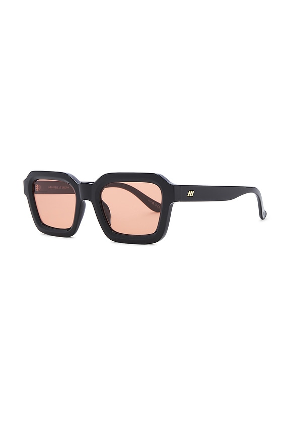 view 2 of 3 Impossible Sunglasses in Black & Cinnamon Tint