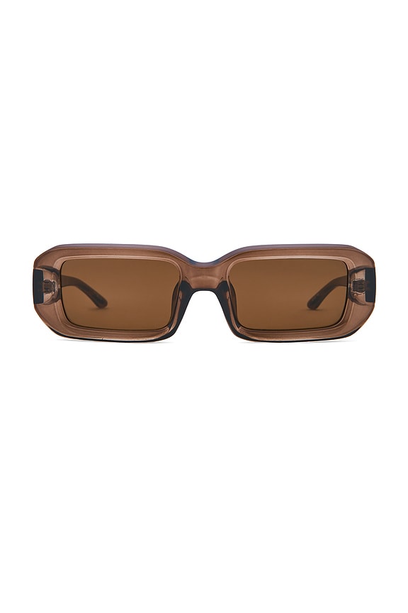 view 1 of 3 x No Problemo Blackpool Sunglasses in Cocoa & Brown Mono