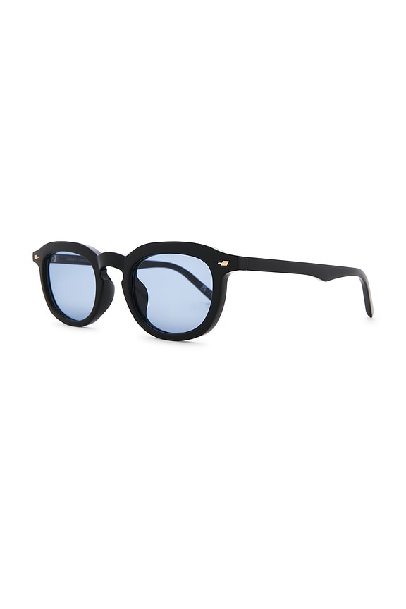 view 2 of 3 Heart Throb Sunglasses in Black & Dusty Blue Tint