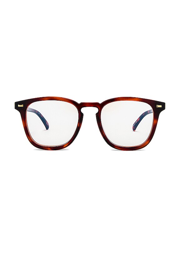 view 1 of 3 No Bigge Blue Light Glasses in Toffee Tort & Soft Gold
