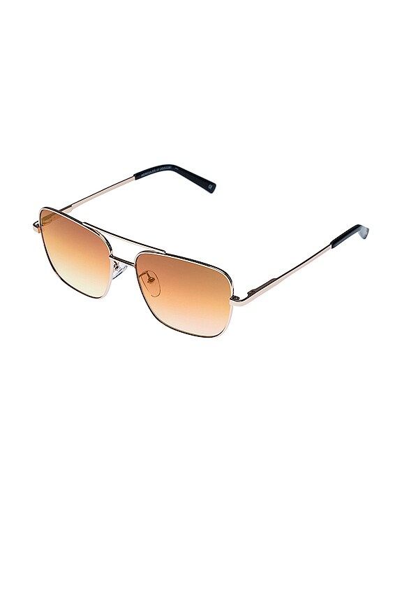 view 2 of 2 LUNETTES DE SOLEIL HERCULES in Bright Gold & Black Lava Gradient Mirror