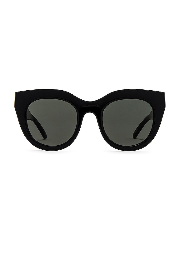 Le Specs Air Heart Sunglasses in Black & Gold | REVOLVE