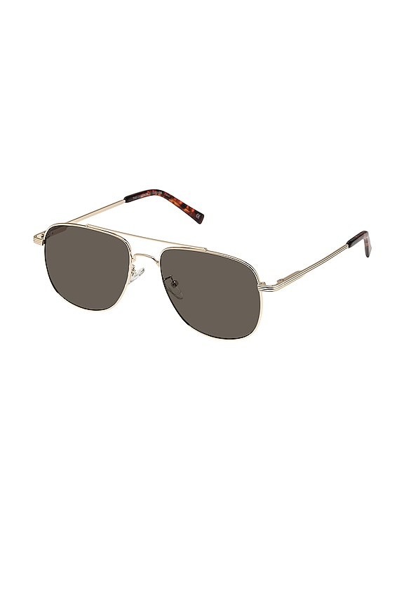 view 2 of 2 GAFAS DE SOL CHARMER in Gold & Khaki Mono