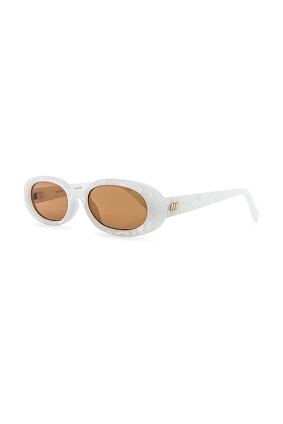 view 2 of 3 Outta Love Sunglasses in White Marble