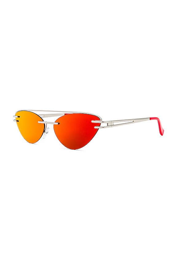 view 2 of 3 GAFAS DE SOL X ADAM SELMAN in Silver & Red Mirror