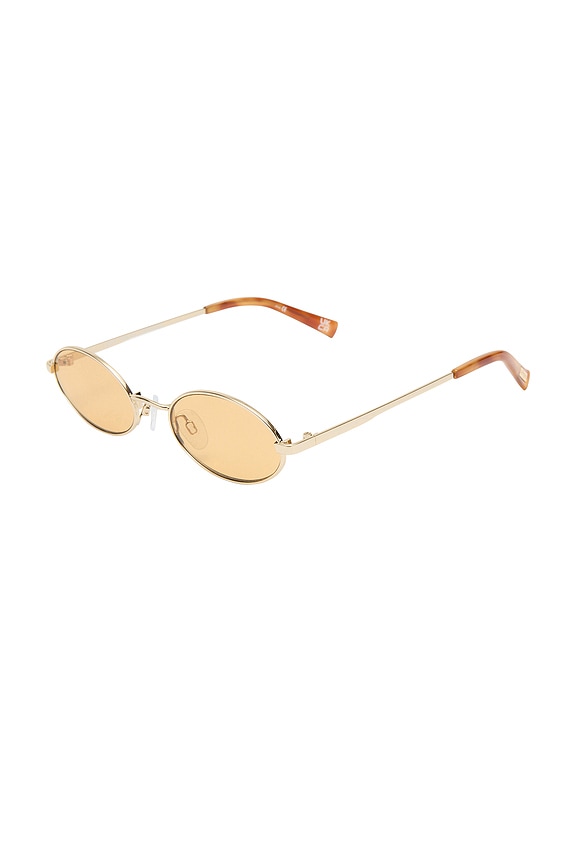 view 2 of 3 Lovetrain Sunglasses in Gold & Mustard Mono