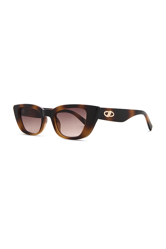 view 2 of 3 Dream Lover Sunglasses in Dark Tort & Brown Grad
