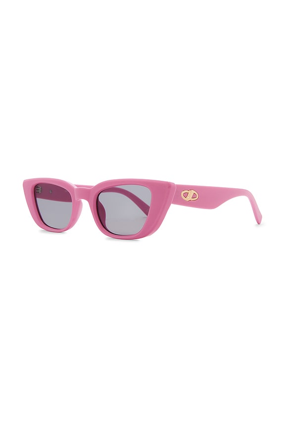 view 2 of 3 Dream Lover Sunglasses in Rouge Pink & Smoke Tint