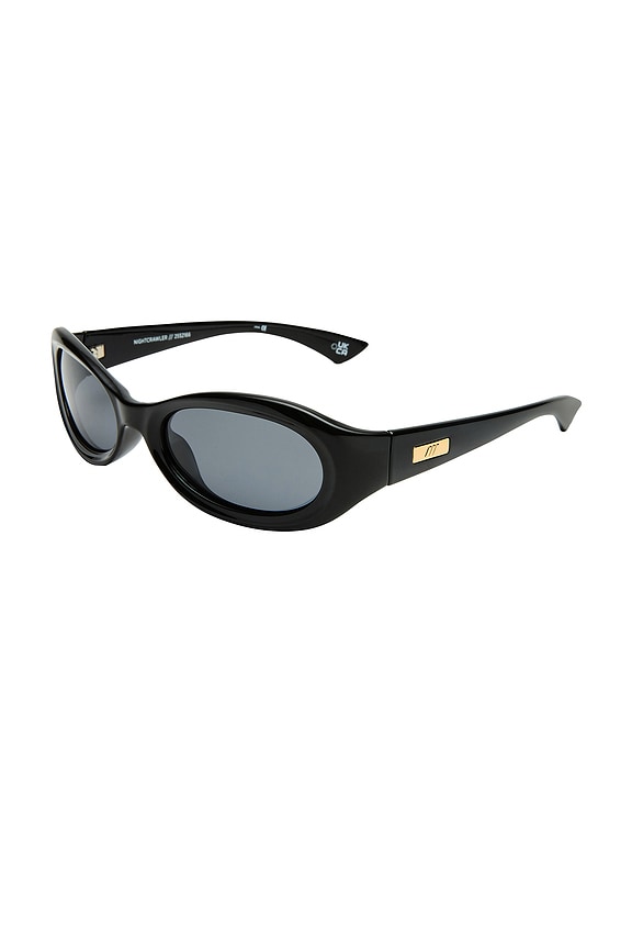 view 2 of 2 GAFAS DE SOL NIGHTCRAWLER in Black & Smoke Mono Polarized