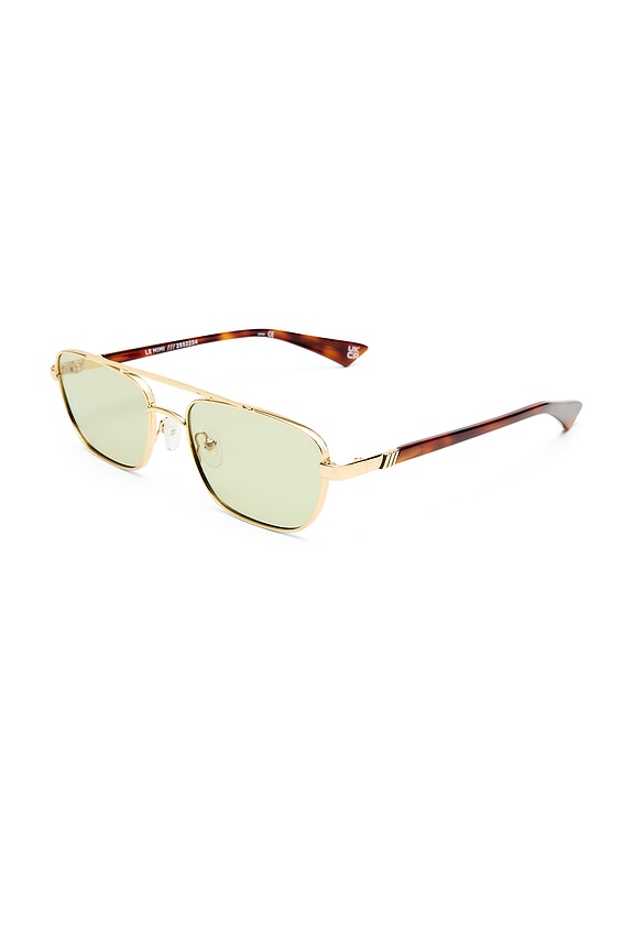 view 2 of 2 Le Mimi Sunglasses in Gold & Moss Mono