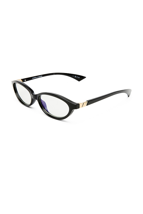 view 2 of 2 Duskfall Blue Light Glasses in Black & Blue Light Lens