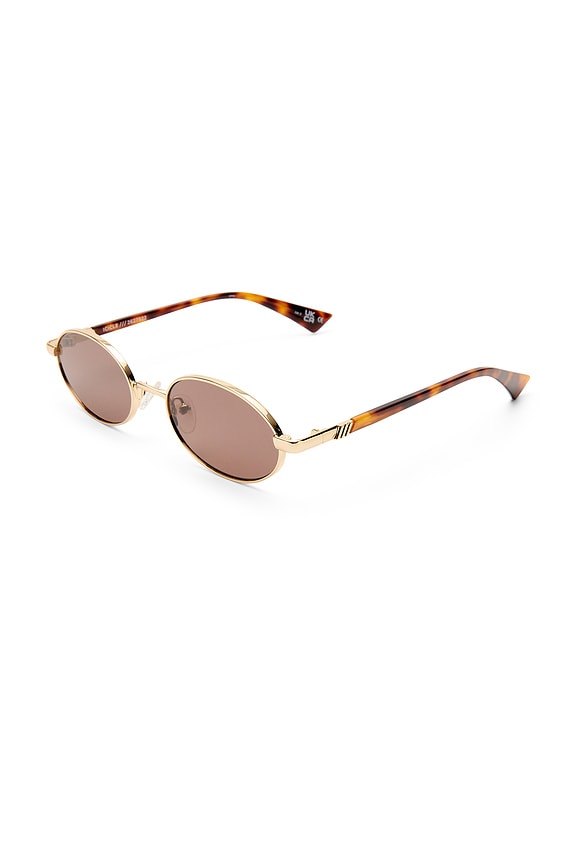 view 2 of 3 GAFAS DE SOL ICICLE in Bright Gold & Smokey Brown Mono