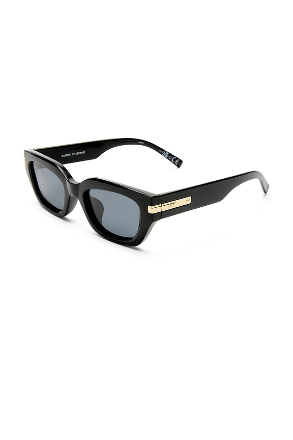 view 2 of 3 LUNETTES DE SOLEIL CUBITO in Black & Smoke Mono Polarized