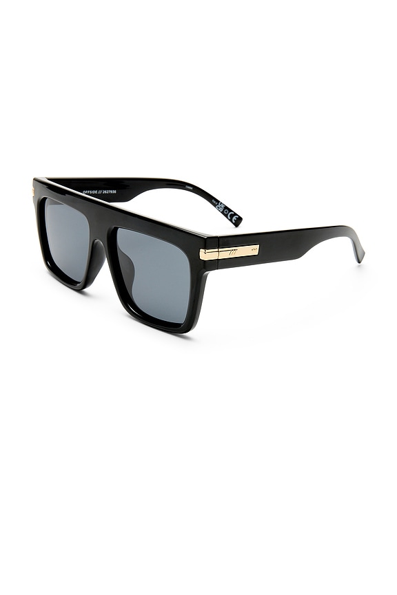 view 2 of 3 LUNETTES DE SOLEIL OFFSIDE in Black & Smoke Mono Polarized