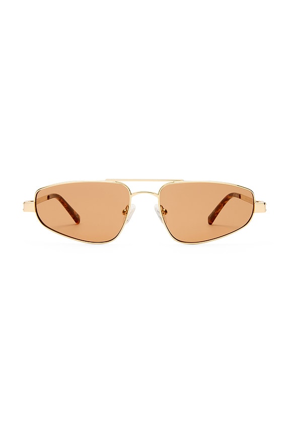 view 1 of 3 GAFAS DE SOL TREASURE in Gold & Chocolate Mono