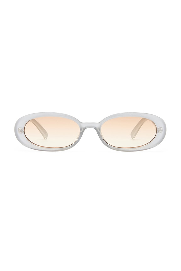 view 1 of 3 Outta Love Sunglasses in Silver Pearl & Light Brown Gradient