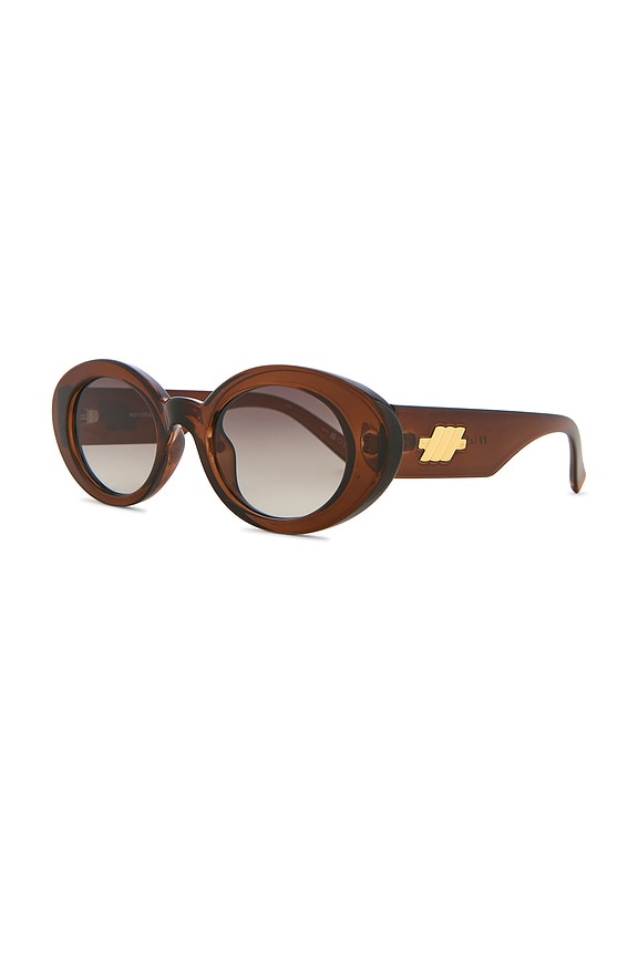 view 2 of 3 LUNETTES DE SOLEIL NOUVEAU VIE in Chocolate Brown & Khaki Gradient