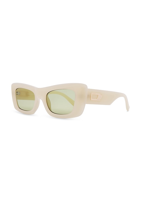 view 2 of 3 Dopamine Sunglasses in Milky Almond Moss Mono