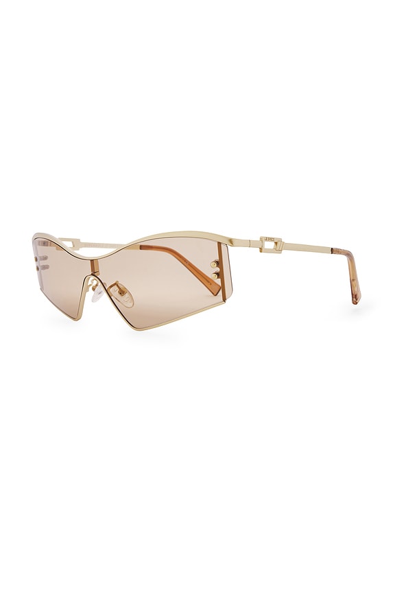 view 2 of 3 Hyperbole Sunglasses in Satin Gold Latte Tint