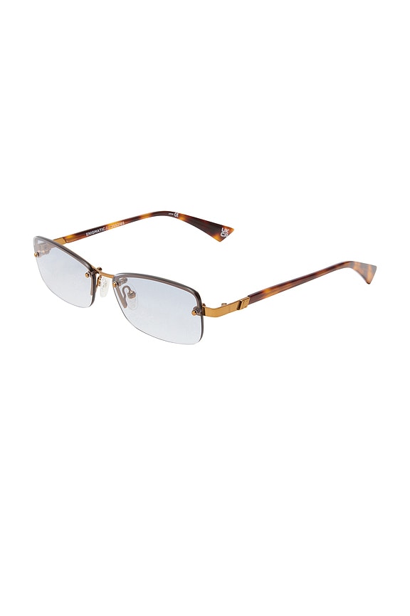 view 2 of 3 Enigmatic Sunglasses in Antique Gold, Dark Tort, & Smoke Grad