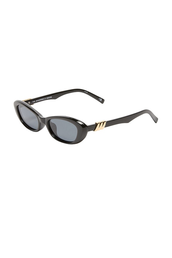 view 2 of 3 The Whisperer Sunglasses in Black & Smoke Mono Polarized