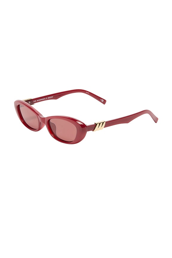view 2 of 3 The Whisperer Sunglasses in Garnet & Rose Mono