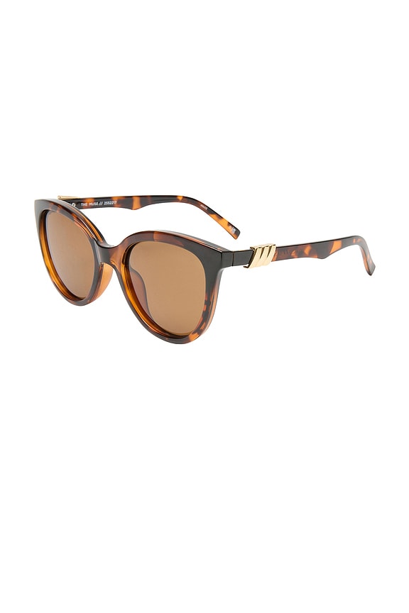 view 2 of 3 The Muse Sunglasses in Tort & Brown Mono Polarized