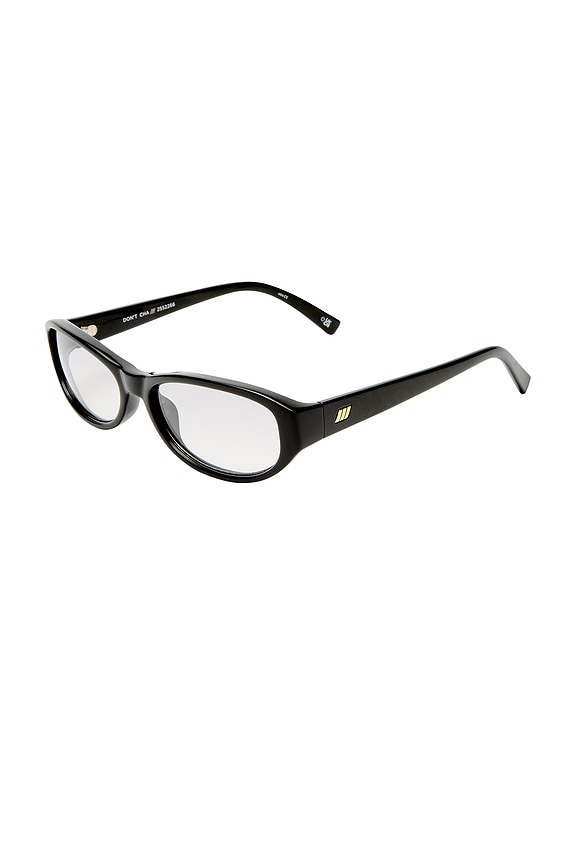 view 2 of 3 Dont Cha Sunglasses in Black & Smoke Grad
