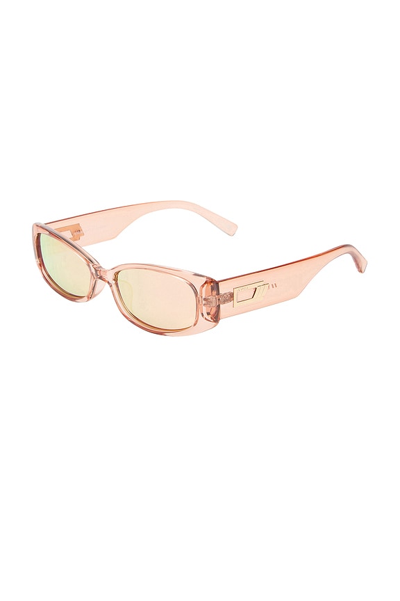 view 2 of 3 Starlight Sunglasses in Blush & Peach Mirror