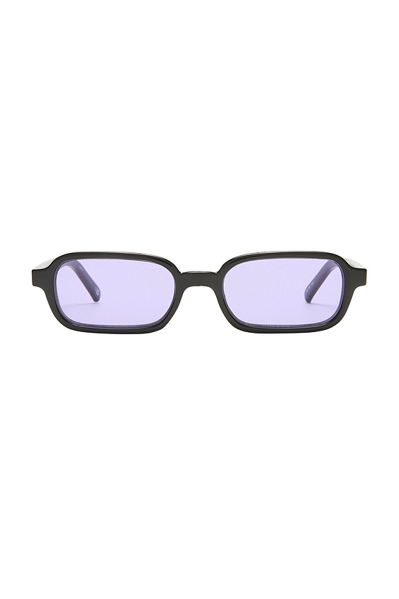 view 1 of 3 Pilferer Sunglasses in Black & Lilac Tint