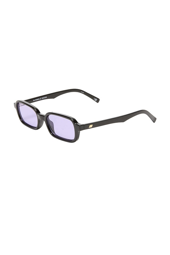 view 2 of 3 Pilferer Sunglasses in Black & Lilac Tint