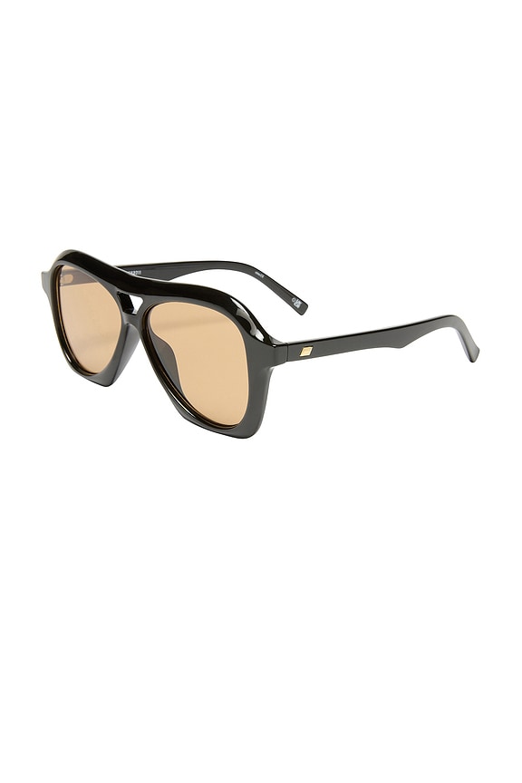 view 2 of 3 Drizzle Sunglasses in Black & Light Brown Mono