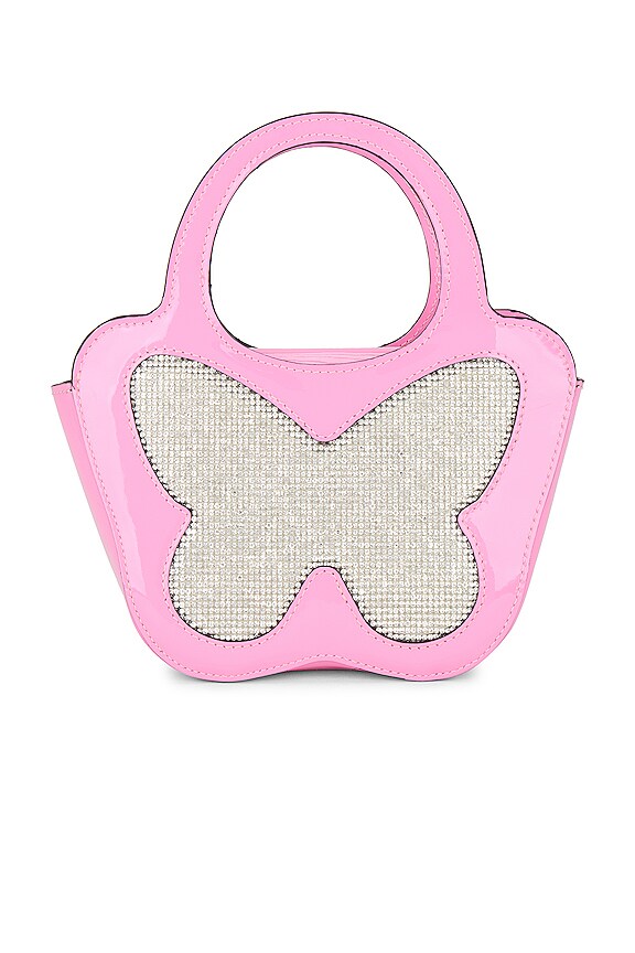 view 2 of 5 Butterfly Top Handle Bag in Applic Strass Butterfly