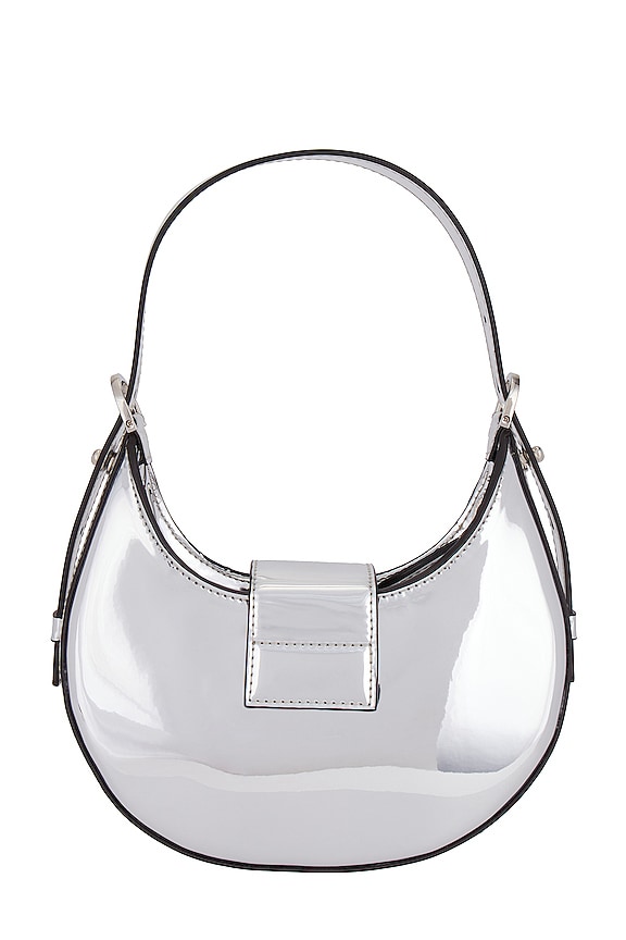 view 2 of 5 SAC PORTÉ ÉPAULE CINDY BUCKLE in Mirror Calf Silver
