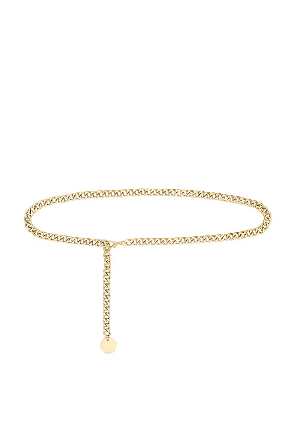view 2 of 2 Everywhere Chain Belt in Gold