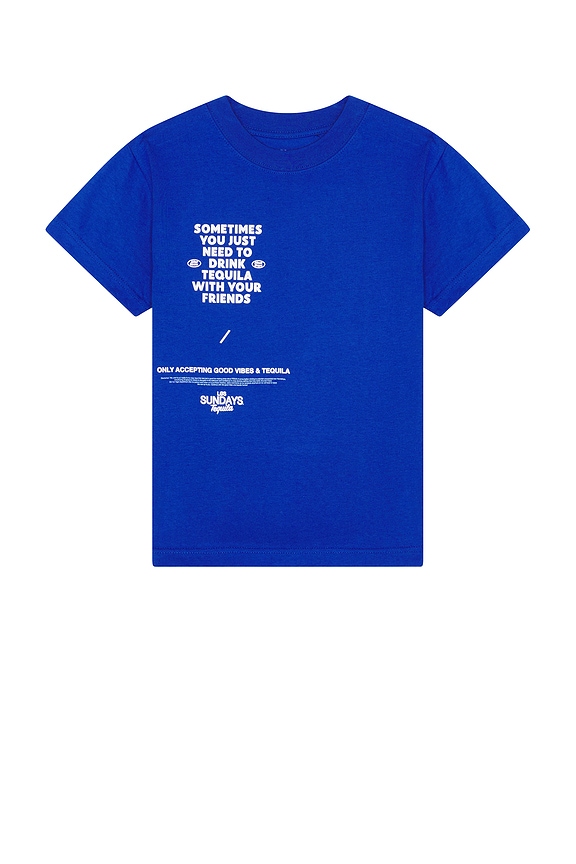 view 2 of 4 The Sometimes Tee in Blue & White