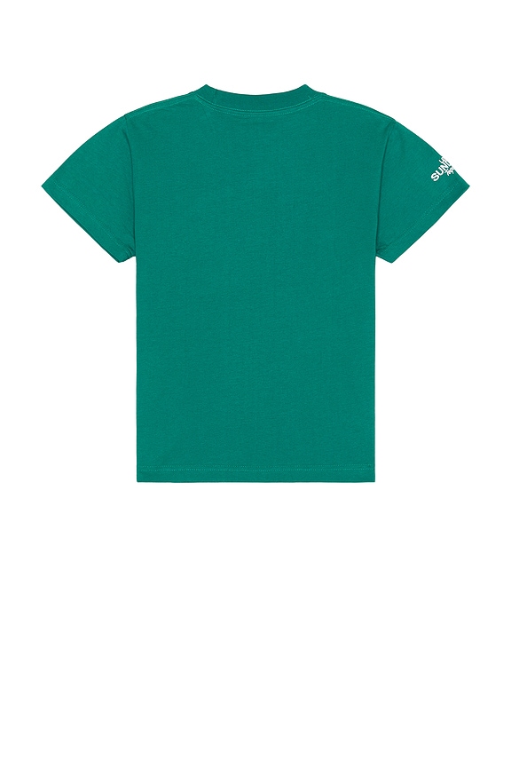 view 2 of 4 The NYC Tequila & Tennis Tee in Green & White
