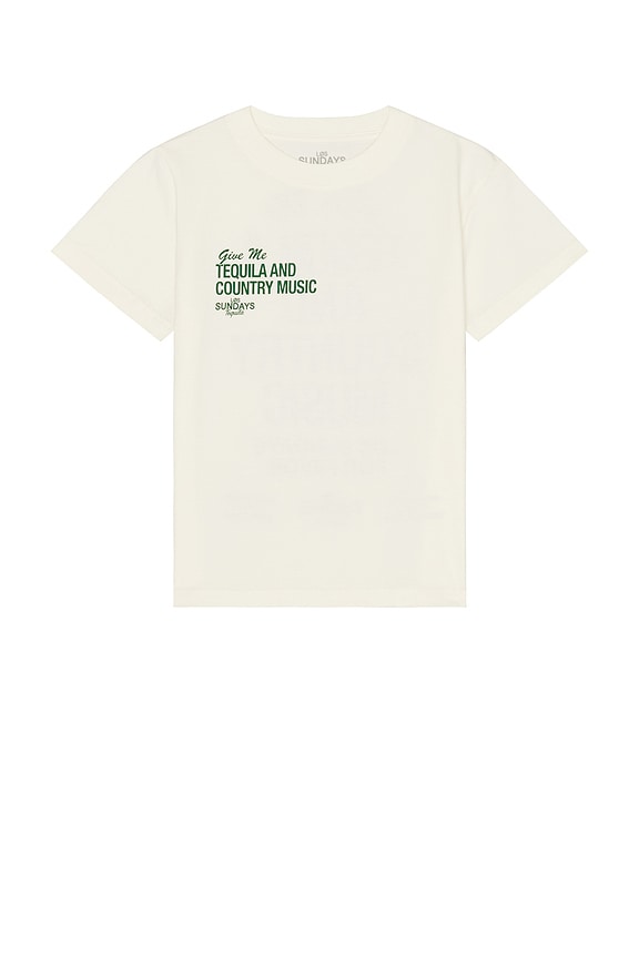 view 2 of 5 THE TEQUILA & COUNTRY MUSIC Tシャツ in Bone & Green
