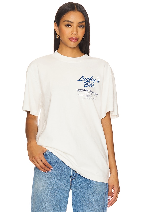view 2 of 4 Lucky's Tee in Off White