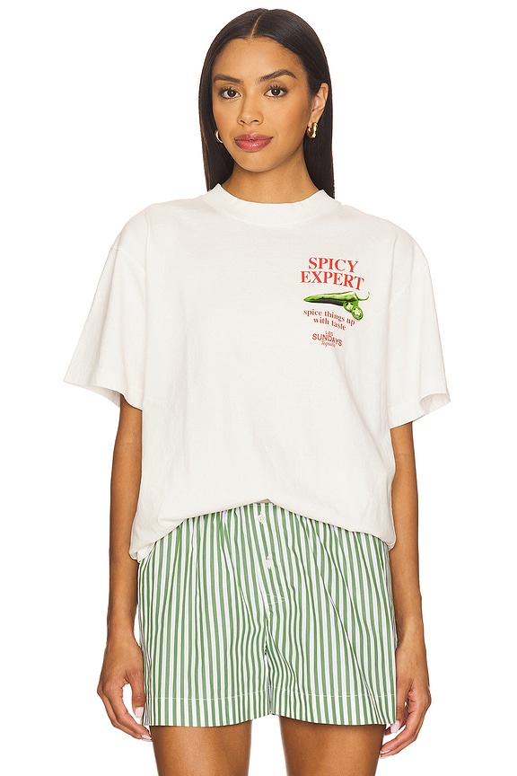 view 2 of 4 The Spicy Tee in Off White