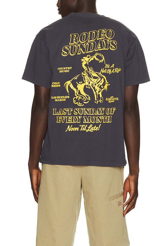 view 1 of 4 T-SHIRT THE RODEO SUNDAYS in Navy
