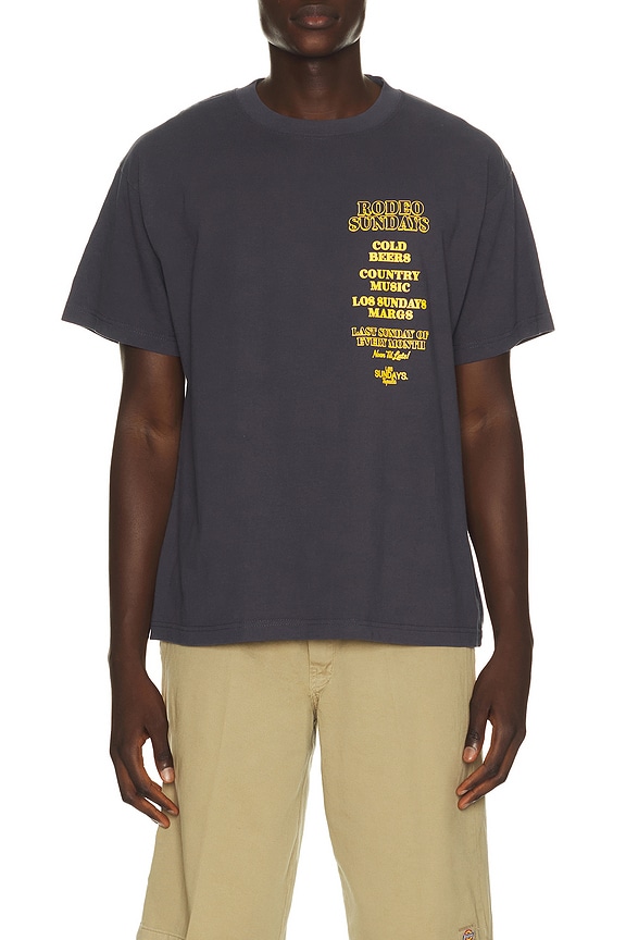 view 2 of 4 T-SHIRT THE RODEO SUNDAYS in Navy