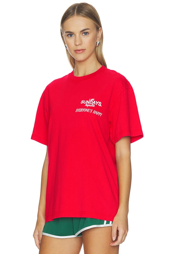 view 2 of 4 The Happy Tee in Red