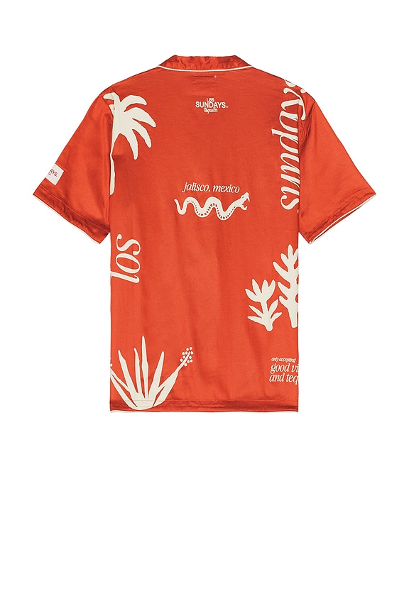 view 2 of 4 Good Vibes Woven Shirt in Oxblood