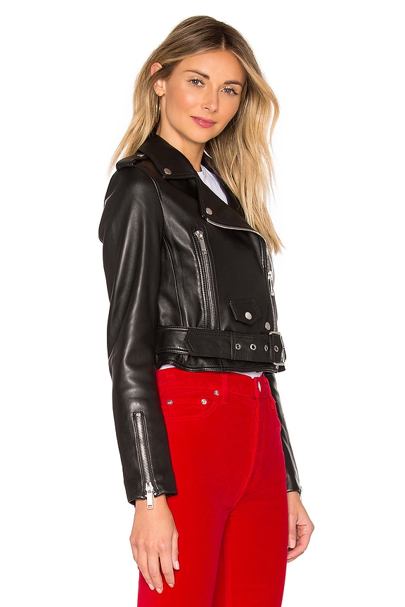 view 2 of 4 MYA Cropped Biker in Black