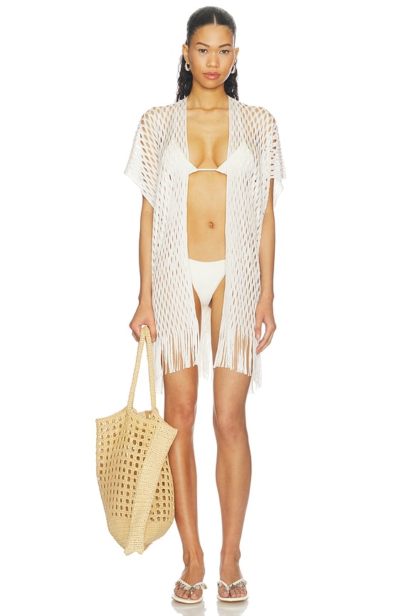 view 2 of 4 Caught Up Short Caftan in Off White
