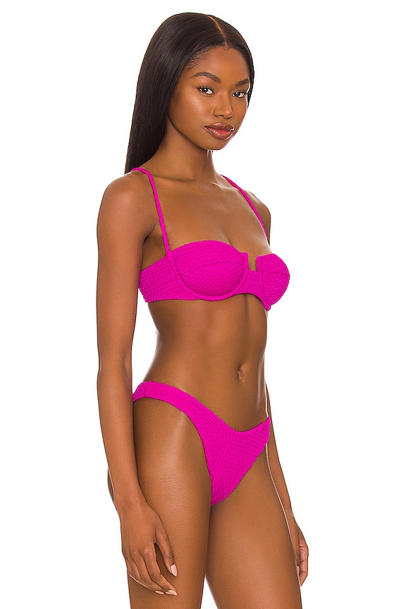 view 2 of 4 Sweetheart Balconette Bikini Top in Capri