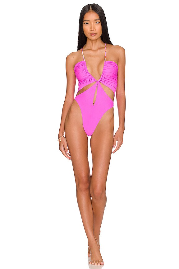 view 2 of 4 Reversible Drawstring One Piece in Vivi Il Momento