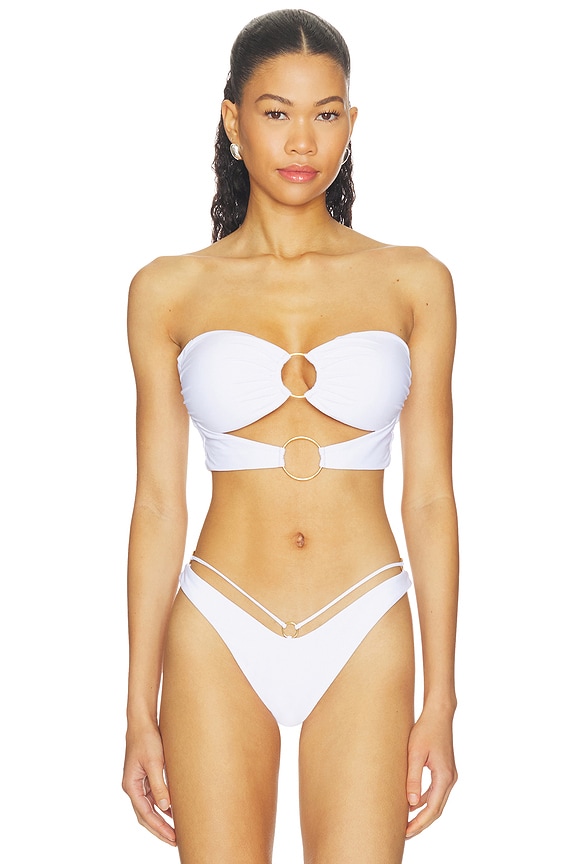 view 2 of 5 TOP BIKINI in White