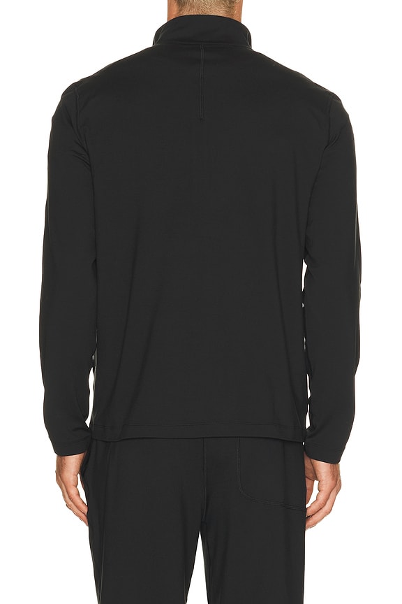 view 2 of 4 Soft Jersey Half Zip Sweater in Black